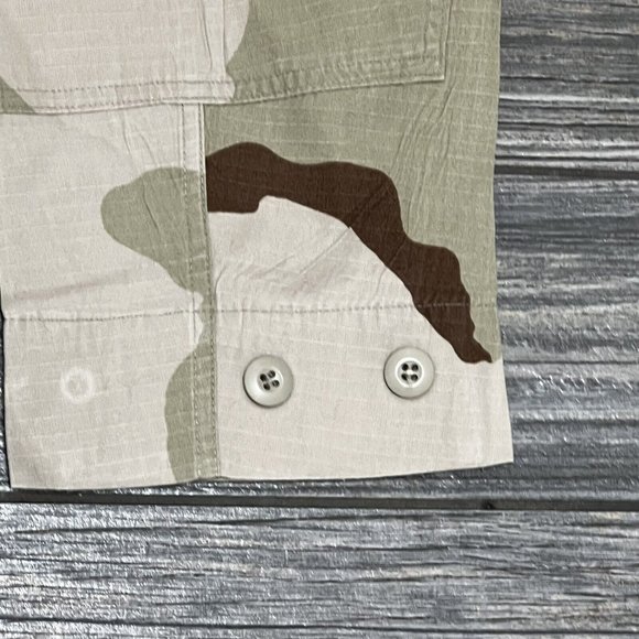 US Air Force Combat Military Coat Desert Jacket Medium Regular Camouflage Beige - Picture 7 of 16